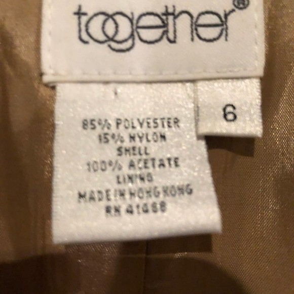 Together Tan Jacket and Skirt Suit - Picture 10 of 10